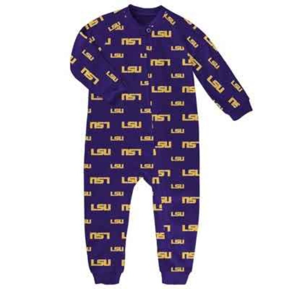 NCAA Kids One Piece Footie - Purple and Gold